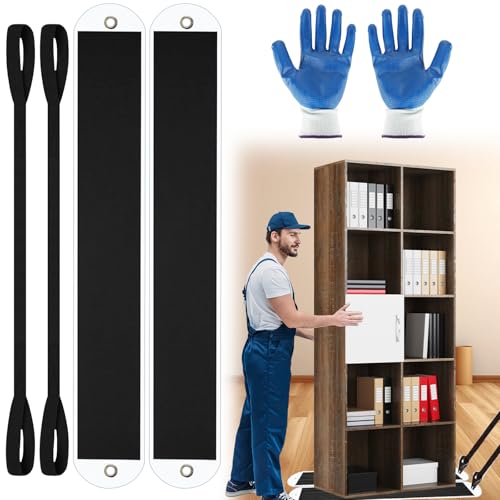LOLYSIC Große Möbelgleiter mit Zugband, bewegliche Möbelgleiter, robuste Möbelgleiter für Teppich- und Hartholzböden, 1,2 m, 2 Stück von LOLYSIC