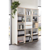 Aktenschrank Set 3-teilig MANRESA-36-WHITE in weiß von LOMADOX