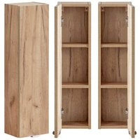 Badezimmer Hängeschrank TOSKANA-56 in Wotaneiche Nb. B/H/T ca. 20/75/16cm von LOMADOX