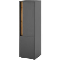 Lomadox - Badezimmer Seitenschrank 34cm in Anthrazit mit Eiche, mit 1 Tür - CRISP-61 von LOMADOX