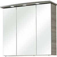 Badezimmer Spiegelschrank QUIMPER-66 in Sangallo Grau quer Nb., b/h/t: ca. 75/72/20 cm von LOMADOX