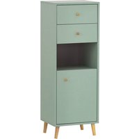 Badmöbel Highboard BELFORT-80 in mint, b/h/t ca. 40,3/113,4/33,1 cm - grün von LOMADOX