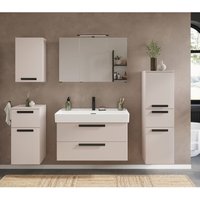 Badmöbel Komplett Set in kaschmir, Waschtisch 100 cm mit Spiegelschrank mit Beleuchtung - ATELLA-03 Badmöbel Komplett Set in kaschmir, Waschtisch 100 cm mit Spiegelschrank mit Beleuchtung - ATELLA-03 von LOMADOX