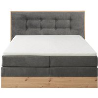 Boxspringbett 180 x 200 cm Hotellbett mit Bettkasten PARIS-09 in stone und Artisaneiche von LOMADOX