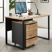 Büromöbel Set 2-teilig MANRESA-36 mit 120cm Schreibtisch in graphit und Eiche Büromöbel Set 2-teilig MANRESA-36 mit 120cm Schreibtisch in graphit und Eiche von LOMADOX