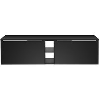 Doppelwaschtisch-Unterschrank 180cm, schwarz matt, PUEBLA-56-BLACK Doppelwaschtisch-Unterschrank 180cm, schwarz matt, PUEBLA-56-BLACK von LOMADOX
