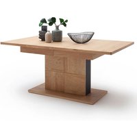 Esstisch Ausziehtisch mit Säule, 180-280 cm, in Eiche Bianco teilmassiv VALPARAISO-05, b/h/t ca. 180/78/100 cm Esstisch Ausziehtisch mit Säule, 180-280 cm, in Eiche Bianco teilmassiv VALPARAISO-05, b/h/t ca. 180/78/100 cm von LOMADOX