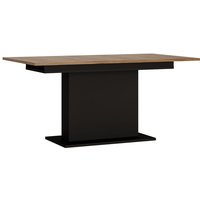 Esstisch ausziehbar 160-200 cm BRISTOL-129 in Catania Eiche Nb. mit schwarz, b/h/t: ca. 160/76,5/90 cm von LOMADOX