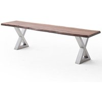 Esszimmer Sitzbank mit 160 cm Breite, Akazie massiv, walnussfarben lackiert - COSENZA-06 Esszimmer Sitzbank mit 160 cm Breite, Akazie massiv, walnussfarben lackiert - COSENZA-06 von LOMADOX