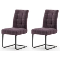 Esszimmerstühle Freischwinger 2er Set mit Metallgriff in merlot SVELVIK-05, b/h/t ca. 48/96/64 cm Esszimmerstühle Freischwinger 2er Set mit Metallgriff in merlot SVELVIK-05, b/h/t ca. 48/96/64 cm von LOMADOX