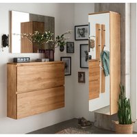 Garderoben Set Eiche massiv geölt SALACH-64, inkl. Spiegel mit Beleuchtung Garderoben Set Eiche massiv geölt SALACH-64, inkl. Spiegel mit Beleuchtung von LOMADOX