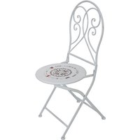 Garten Klappstuhl 2er Set GARDA-120 in weiß, b/h/t: ca. 40/93/40 cm - weiß von LOMADOX