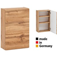 Lomadox - Hängeschrank Badezimmer 40 cm breit VIDAGO-03 in Wotan Eiche Nb. mit Push-to-Open Funktion, b/h/t: ca. 40/64/20 cm von LOMADOX