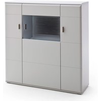 Highboard Vitrine weiß matt 120 cm ALIA-05 von LOMADOX