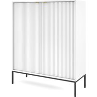 Highboard in weiß, Fußgestell schwarz, NEWCASTLE-160 Highboard in weiß, Fußgestell schwarz, NEWCASTLE-160 von LOMADOX