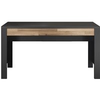 Jugendzimmer Schreibtisch 140 cm DARWIN-78 in grau mit Montana Eiche Nb., b/h/t ca. 140/74/60 cm von LOMADOX