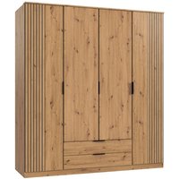 Kleiderschrank 180cm, Eiche, LAZISE-43 von LOMADOX