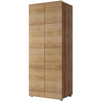 Kleiderschrank Drehtürenschrank in Eiche Gold Nb. CAIRNS-132, b/h/t ca. 80/200/52 cm von LOMADOX