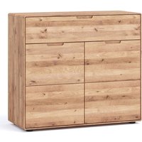 Kommode 100 cm breit modern in massiver geölter Eiche KALAMANTA-69 von LOMADOX