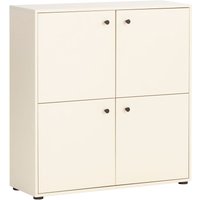 Kommode 4-türig beige LORCA-80 von LOMADOX