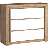 Kommode modern in Eiche mit weiß LATINA-161 von LOMADOX