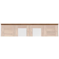 Kranzleiste aus Massivholz für 4-türigen Kleiderschrank NORDDEICH-137 in Wildeiche massiv, B/H/T: ca. 191/3/61 cm Kranzleiste aus Massivholz für 4-türigen Kleiderschrank NORDDEICH-137 in Wildeiche massiv, B/H/T: ca. 191/3/61 cm von LOMADOX