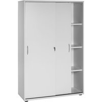 Lomadox - Aktenschrank TYP4000 lichtgrau, 4OH, Schiebetüren, b x h x t ca. : 100 x 153 x 39,5 cm - grau von LOMADOX