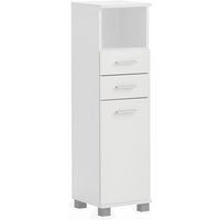 Lomadox - Bad Highboard 110 cm hoch in weiß matt, 2 Schubladen - PROVIDENCE-80 Lomadox - Bad Highboard 110 cm hoch in weiß matt, 2 Schubladen - PROVIDENCE-80 von LOMADOX