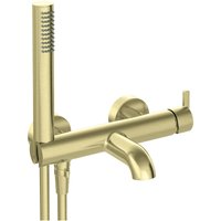 Lomadox - Badewannenarmatur mit Duschset, Gold gebürstet, SILIA-30 - gold von LOMADOX