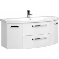 Lomadox - Badezimmer 120cm Waschtisch FES-4010-66 mit Unterschrank & Keramikbecken in weiß glänzend - b/h/t: 121/54/48cm Lomadox - Badezimmer 120cm Waschtisch FES-4010-66 mit Unterschrank & Keramikbecken in weiß glänzend - b/h/t: 121/54/48cm von LOMADOX