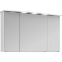 Lomadox - Badezimmer Spiegelschrank 3-türig FES-4010-66 mit Korpus in weiß glänzend inkl. led - b/h/t: 122/72/27cm von LOMADOX