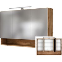 Badezimmer Spiegelschrank 3D inkl. LED-Beleuchtung LOUNY-03, Wotaneiche Nb., b/h/t: ca. 100/64/20 cm Badezimmer Spiegelschrank 3D inkl. LED-Beleuchtung LOUNY-03, Wotaneiche Nb., b/h/t: ca. 100/64/20 cm von LOMADOX