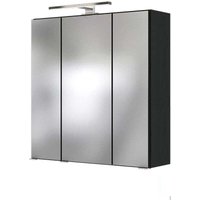 Badezimmer Spiegelschrank mit led 60 cm ARLON-03 graphit BxHxT 60x66x20 cm von LOMADOX