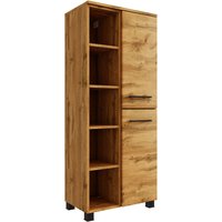 Lomadox - Badezimmerschrank mit Regal MORISSON-03 in Wotan Eiche Nb., hängend und stehend einsetzbar, b/h/t: ca. 55/130/35 cm Lomadox - Badezimmerschrank mit Regal MORISSON-03 in Wotan Eiche Nb., hängend und stehend einsetzbar, b/h/t: ca. 55/130/35 cm von LOMADOX