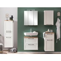 Lomadox - Badmöbel Komplettset im Landhaus Stil mit Midischrank & LED-Aufbauleuchte in weiß MARLING-03 Lomadox - Badmöbel Komplettset im Landhaus Stil mit Midischrank & LED-Aufbauleuchte in weiß MARLING-03 von LOMADOX
