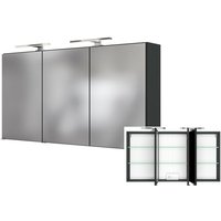 Lomadox - Badmöbel Spiegelschrank 3D mit led LOUROSA-03 in Graphitgrau von LOMADOX