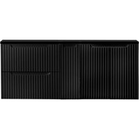 Lomadox - Doppelwaschtisch-Unterschrank 140cm, in schwarz, NEWPORT-56-BLACK Lomadox - Doppelwaschtisch-Unterschrank 140cm, in schwarz, NEWPORT-56-BLACK von LOMADOX