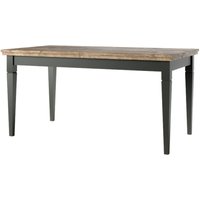 Esstisch ausziehbar Eiche Nb.EPSOM-83 rechteckig Landhaus in grün mit Lefkas Eiche Nb., b/h/t: ca. 160/79/90 cm Esstisch ausziehbar Eiche Nb.EPSOM-83 rechteckig Landhaus in grün mit Lefkas Eiche Nb., b/h/t: ca. 160/79/90 cm von LOMADOX