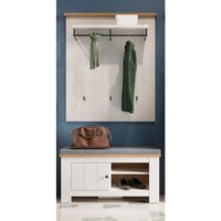 Lomadox - Flur Paneel und Sitzbank Landhausstil Lärche weiß mit Eiche COSLADA-129 Lomadox - Flur Paneel und Sitzbank Landhausstil Lärche weiß mit Eiche COSLADA-129 von LOMADOX