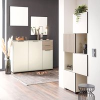 Lomadox - Garderoben Set 4-teilig modern in beige mit Eiche Natur ALTAMURA-80 Lomadox - Garderoben Set 4-teilig modern in beige mit Eiche Natur ALTAMURA-80 von LOMADOX