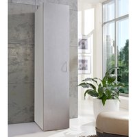 Lomadox - Garderobenschrank 1-türig weiß mit Betonoptik MIAMI-43, b/h/t ca. 30/185/54 cm Lomadox - Garderobenschrank 1-türig weiß mit Betonoptik MIAMI-43, b/h/t ca. 30/185/54 cm von LOMADOX