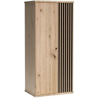 Lomadox - Kleiderschrank, 2 Türen, Eiche mit schwarz, CALLAO-161 Lomadox - Kleiderschrank, 2 Türen, Eiche mit schwarz, CALLAO-161 von LOMADOX