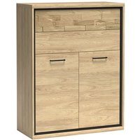 Lomadox - Kommode, Eiche, mit strukturierter Schubkastenblende MEGARA-161 von LOMADOX