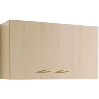 Küchen-Hängeschrank 2-türig SALERNO-03 Buche Dekor Breite 100 cm von LOMADOX