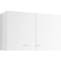 Küchen-Hängeschrank 2-türig SALERNO-03 Weiß Breite 80 cm - weiß von LOMADOX
