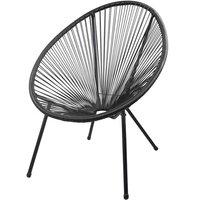 Lomadox - Relaxsessel Garten 2er Set GARDA-120 in schwarz - schwarz von LOMADOX