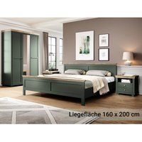Lomadox - Schlafzimmer Komplett Set EPSOM-83 Doppelbett Liegefläche 160 x 200 cm, in grün mit Lefkas Eiche Nb. Lomadox - Schlafzimmer Komplett Set EPSOM-83 Doppelbett Liegefläche 160 x 200 cm, in grün mit Lefkas Eiche Nb. von LOMADOX