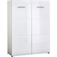 Schuhschrank DANARO-01, 89x120x37cm, Hochglanz weiß von LOMADOX