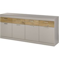 Sideboard 200 cm SINAIA-61 in grau matt mit Zinn Eiche Nb., b/h/t ca. 200/85/42 cm Sideboard 200 cm SINAIA-61 in grau matt mit Zinn Eiche Nb., b/h/t ca. 200/85/42 cm von LOMADOX