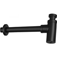 Lomadox - Siphon schwarz Rund Gewinde 1 1/4 Zoll Metall ARNIKA-30 b/h/t ca.: 5/12,5-21/32 cm - schwarz von LOMADOX